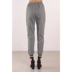 Tobi Pants - Black Gingham Print Joggers Tobi Pants - Black Gingham Print Joggers